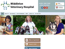 Tablet Screenshot of middletonveterinaryhosp.com